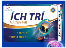 TP BVSK Ích Trí Hadiphar giúp cải thiện lưu thông máu